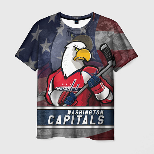 Мужская футболка Вашингтон Кэпиталз, Washington Capitals / 3D-принт – фото 1