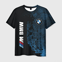 Футболка мужская BMW M Series Синий Гранж, цвет: 3D-принт