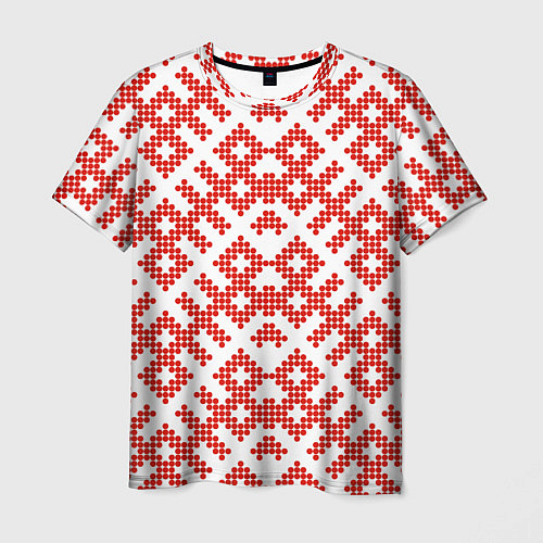 Мужская футболка Славянский орнамент этнический узор / 3D-принт – фото 1
