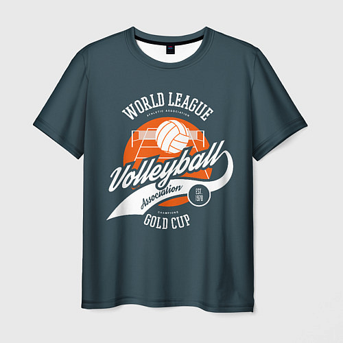 Мужская футболка Volleyball Волейбол / 3D-принт – фото 1