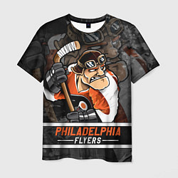 Футболка мужская Филадельфия Флайерз, Philadelphia Flyers, цвет: 3D-принт