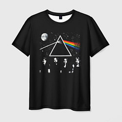 Футболка мужская PINK FLOYD LOGO ПИНК ФЛОЙД НЕБО, цвет: 3D-принт