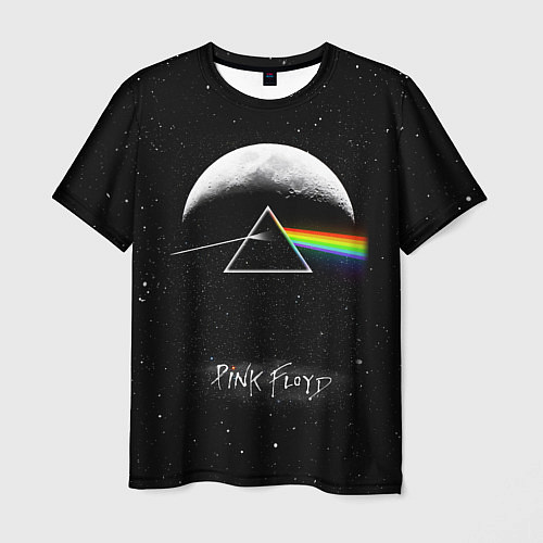 Мужская футболка PINK FLOYD LOGO ПИНК ФЛОЙД ЗВЕЗДЫ / 3D-принт – фото 1