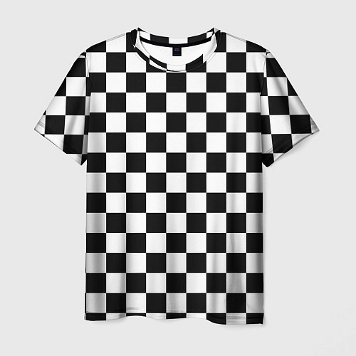 Мужская футболка Chess Squares Cubes / 3D-принт – фото 1