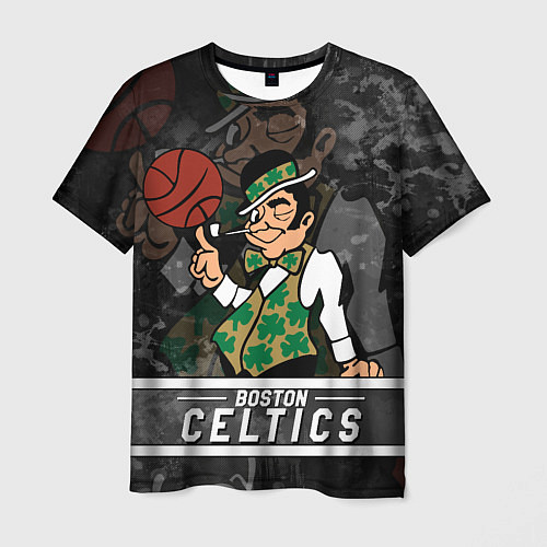 Мужская футболка Boston Celtics , Бостон Селтикс / 3D-принт – фото 1