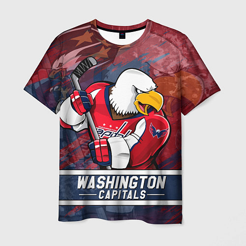 Мужская футболка Вашингтон Кэпиталз Washington Capitals / 3D-принт – фото 1