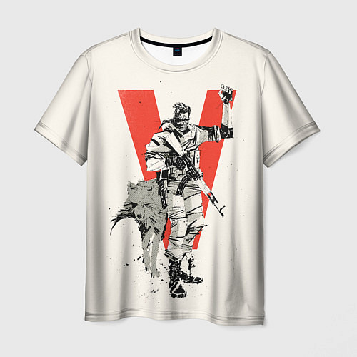 Мужская футболка Биг Босс с волком / 3D-принт – фото 1