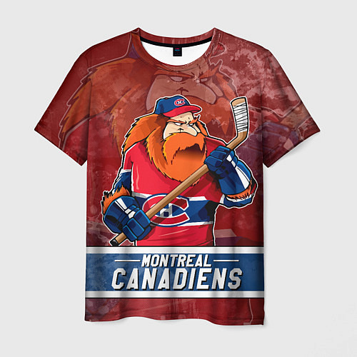 Мужская футболка Монреаль Канадиенс, Montreal Canadiens Маскот / 3D-принт – фото 1