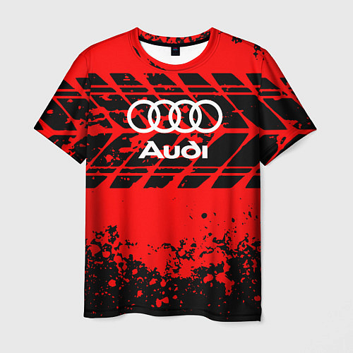 Мужская футболка Audi шины / 3D-принт – фото 1