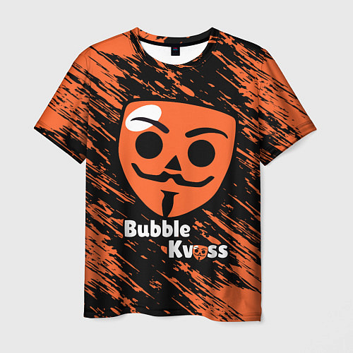 Мужская футболка БАБЛ КВАС - BUBBLE KVASS ИГРА / 3D-принт – фото 1