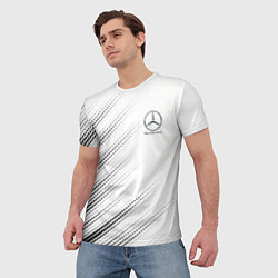 Футболка мужская Mercedes-Benz - White, цвет: 3D-принт — фото 2