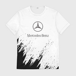 Футболка мужская Mercedes-Benz - White texture, цвет: 3D-принт