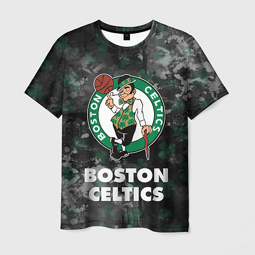 Мужская футболка Бостон Селтикс, Boston Celtics, НБА / 3D-принт – фото 1