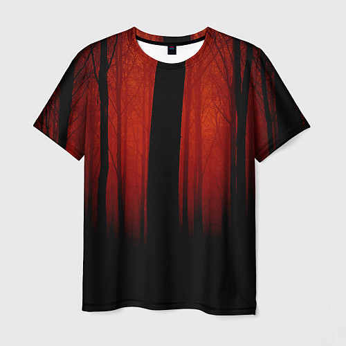 Мужская футболка Красный хоррор / 3D-принт – фото 1