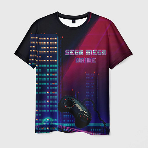 Мужская футболка SEGA MEGA DRIVE / 3D-принт – фото 1