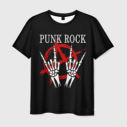 Футболка мужская Punk Rock Панки Хой, цвет: 3D-принт