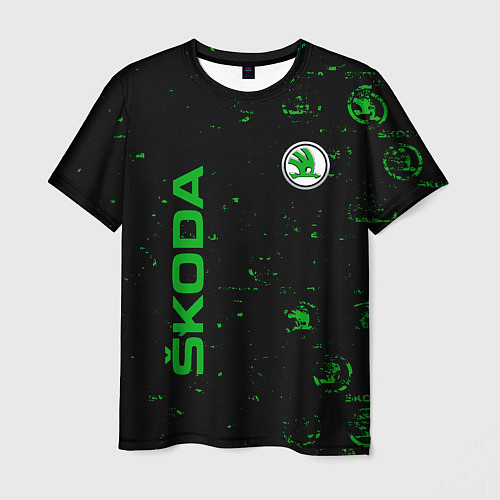 Мужская футболка Skoda: Sport Auto / 3D-принт – фото 1