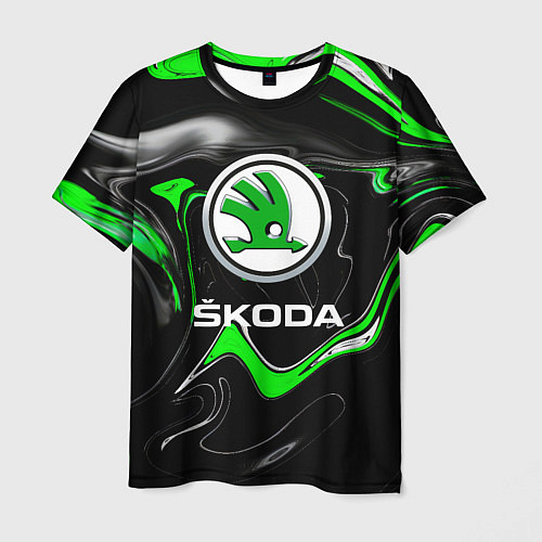 Мужская футболка Skoda: Auto Logo / 3D-принт – фото 1