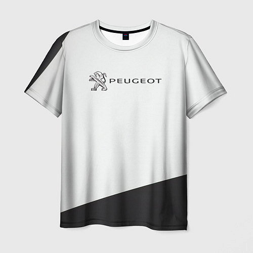 Мужская футболка Peugeot геометрия / 3D-принт – фото 1