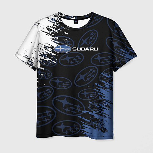 Мужская футболка Subaru - Logo pattern / 3D-принт – фото 1