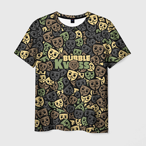 Мужская футболка Бабл Квас камуфляж / 3D-принт – фото 1