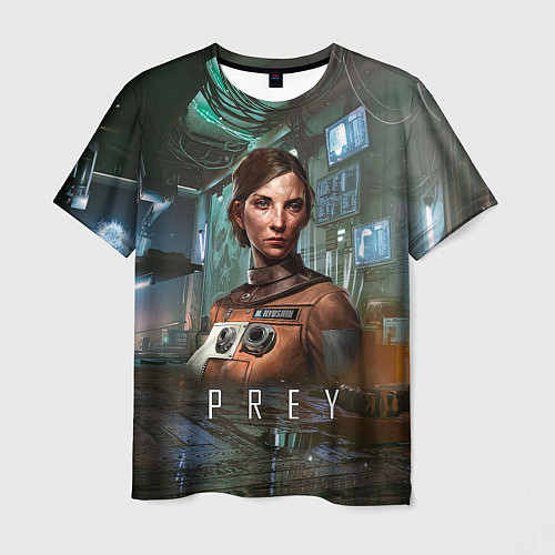 Мужская футболка Prey dark - girl / 3D-принт – фото 1