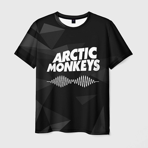 Мужская футболка Arctic Monkeys Серая Геометрия / 3D-принт – фото 1