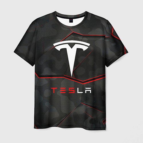 Мужская футболка Tesla Sport Logo / 3D-принт – фото 1