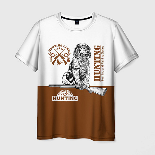 Мужская футболка Охотничья Собака / 3D-принт – фото 1