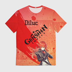 Футболка мужская Diluc!, цвет: 3D-принт
