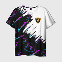 Мужская футболка Lamborghini pattern gradient