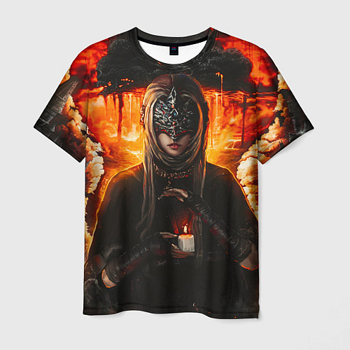 Мужская футболка FIRE KEEPER Dark SOULS III Дарк соулс / 3D-принт – фото 1