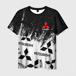 Мужская футболка Mitsubishi black & white