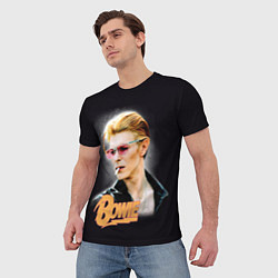 Футболка мужская David Bowie Smoking, цвет: 3D-принт — фото 2
