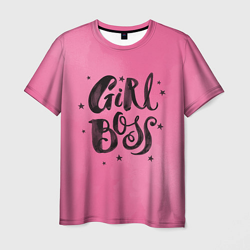 Мужская футболка Girl Boss! / 3D-принт – фото 1