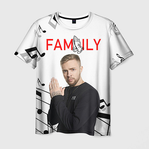Мужская футболка Егор Крид - Family / 3D-принт – фото 1