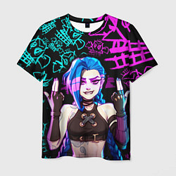 Футболка мужская JINX ДЖИНКС NEON PATTERN, цвет: 3D-принт