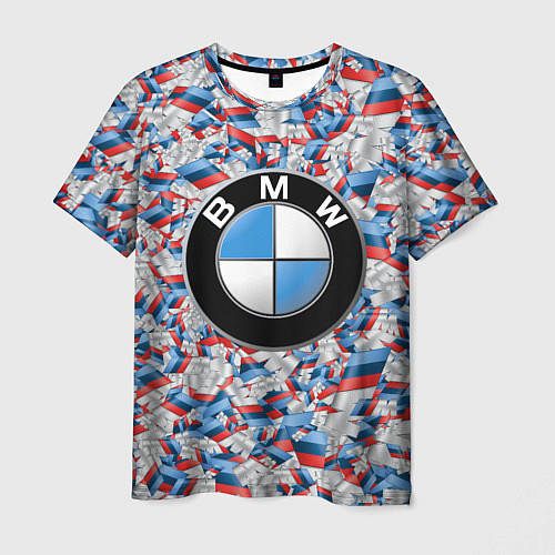 Мужская футболка BMW M PATTERN LOGO / 3D-принт – фото 1
