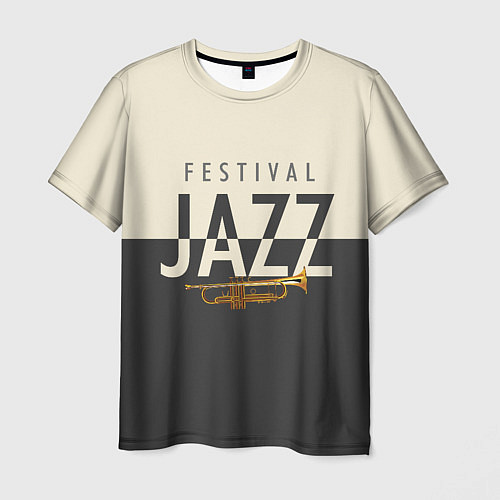 Мужская футболка JAZZ FESTIVAL / 3D-принт – фото 1