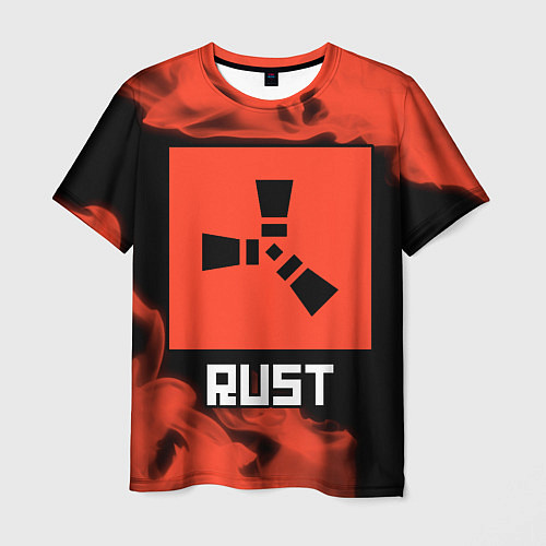 Мужская футболка RUST - Красное Пламя / 3D-принт – фото 1