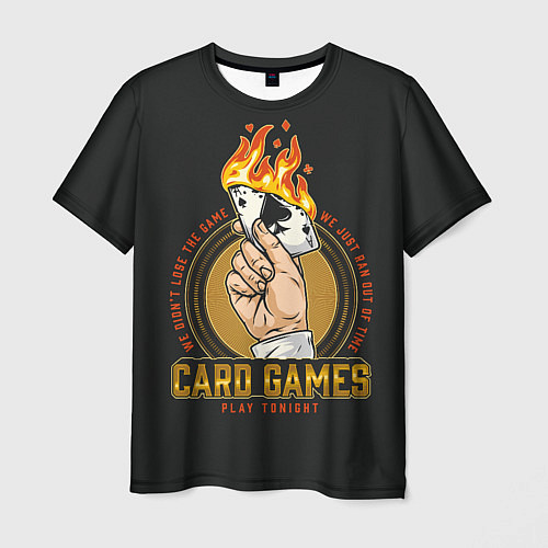 Мужская футболка CARD GAMES / 3D-принт – фото 1