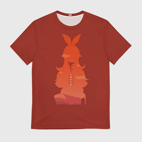 Мужская футболка Эмбер-скаут Мондштада / 3D-принт – фото 1