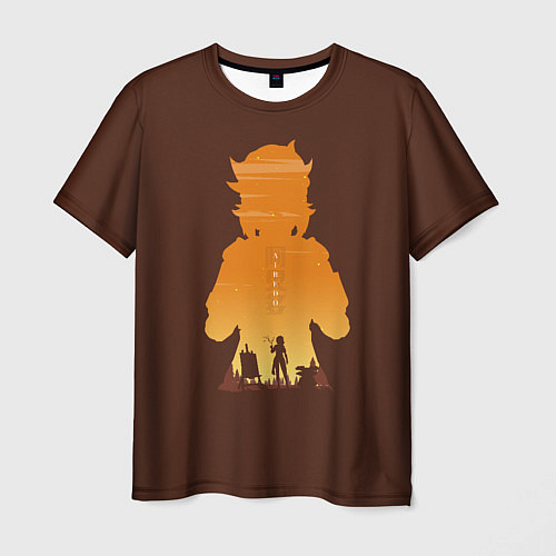 Мужская футболка Альбедо-алхимик Мондштада / 3D-принт – фото 1