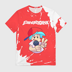 Футболка мужская FRIDAY NIGHT FUNKIN - ПАРЕНЬ - Брызги, цвет: 3D-принт
