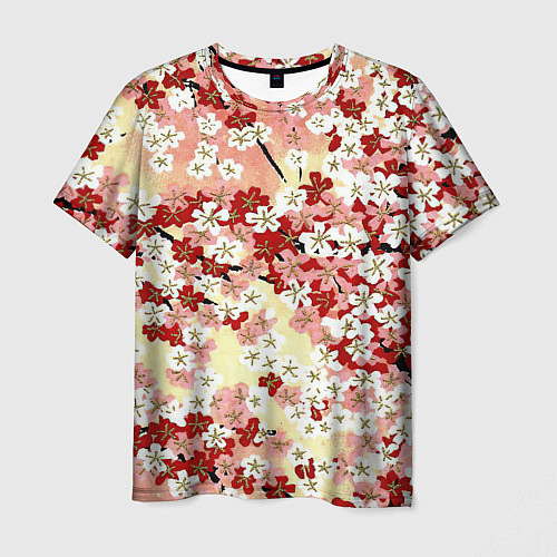 Мужская футболка Цветущая весна / 3D-принт – фото 1