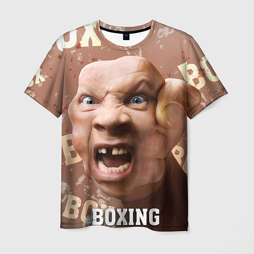 Мужская футболка Boxing - телесный / 3D-принт – фото 1