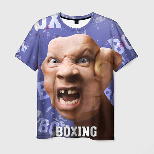 Мужская футболка Boxing - фиолетовый / 3D-принт – фото 1