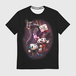 Футболка мужская Дьявол, Чашки и Кинг Дайс Cuphead, цвет: 3D-принт