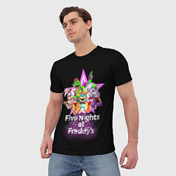 Футболка мужская Game Five Nights at Freddys: Security Breach, цвет: 3D-принт — фото 2