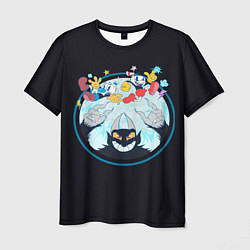 Футболка мужская Спуск к дьяволу Cuphead, цвет: 3D-принт